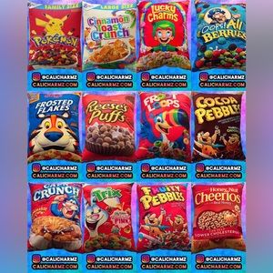 2 Foot Jumbo Sized 24x18 Cereal Lucky Charm Crunch Cinnamon Flakes Fruity Pillow